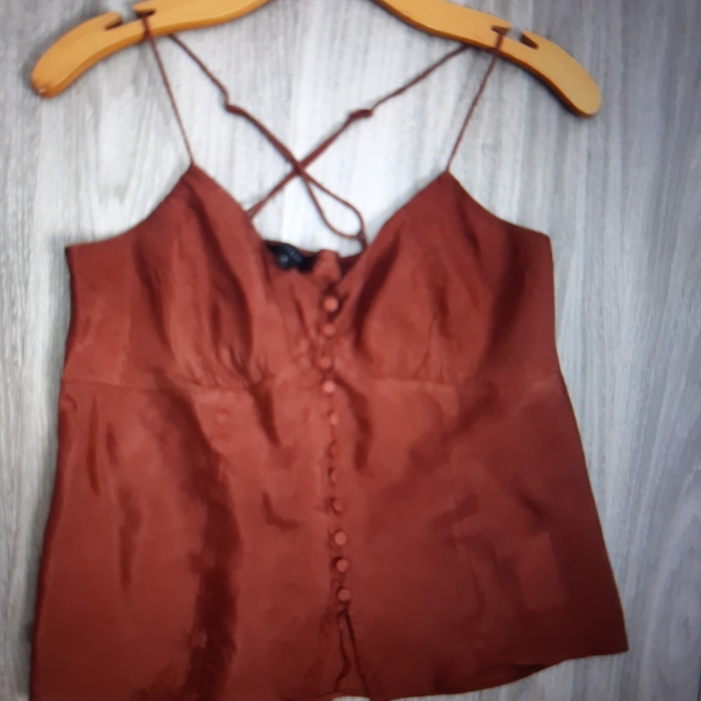 NWOT Elegant Brown Women's Top